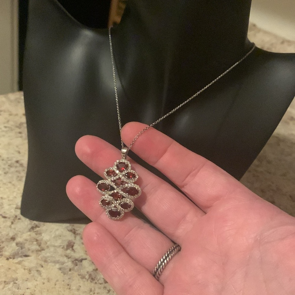 Nwt Elegant Solid Sterling Silver Gem’s Stone Pen… - image 5